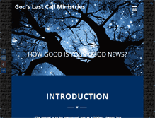 Tablet Screenshot of godslastcallministries.org